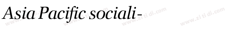 Asia Pacific sociali字体转换